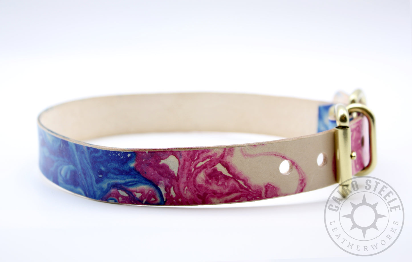 Made-To-Order: Trans Pride Marbled Day Collar