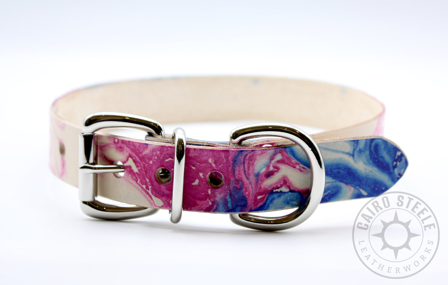 Made-To-Order: Trans Pride Marbled Day Collar