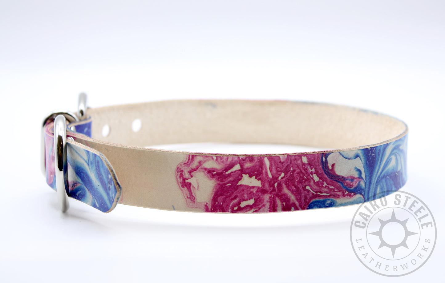 Made-To-Order: Trans Pride Marbled Day Collar