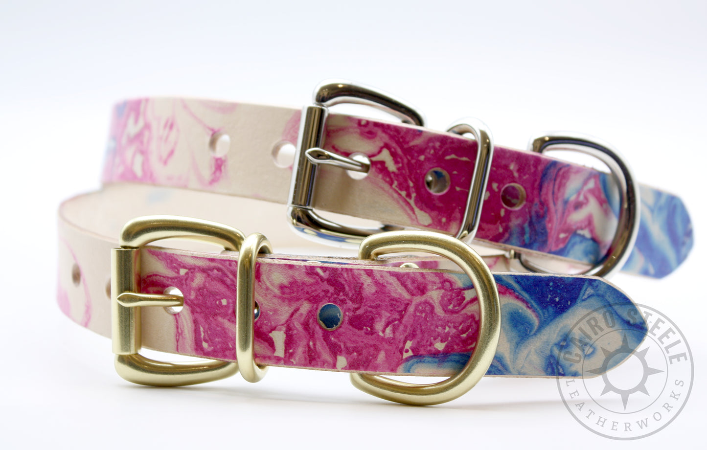 Made-To-Order: Trans Pride Marbled Day Collar