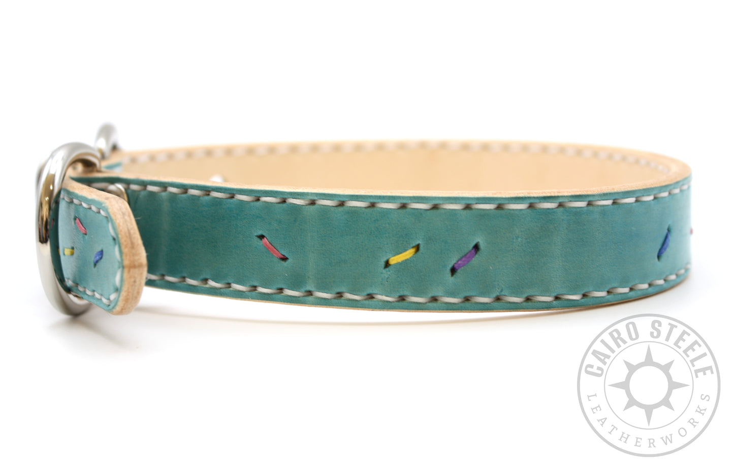 Turquoise & Nickel Sugar Cookie Collar