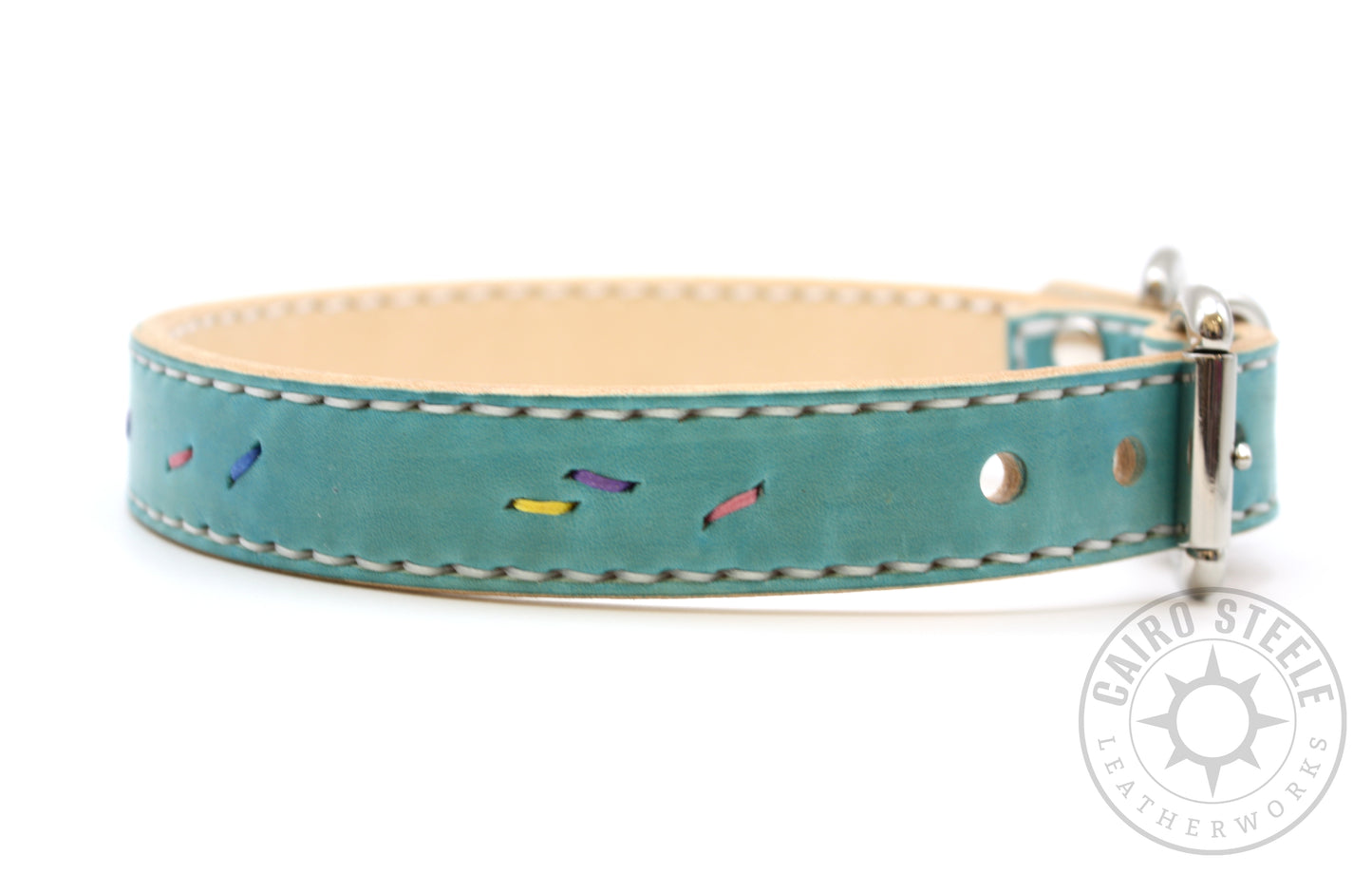 Turquoise & Nickel Sugar Cookie Collar