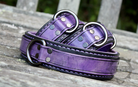 Lilac & Black Collar & Cuff Set [2024]