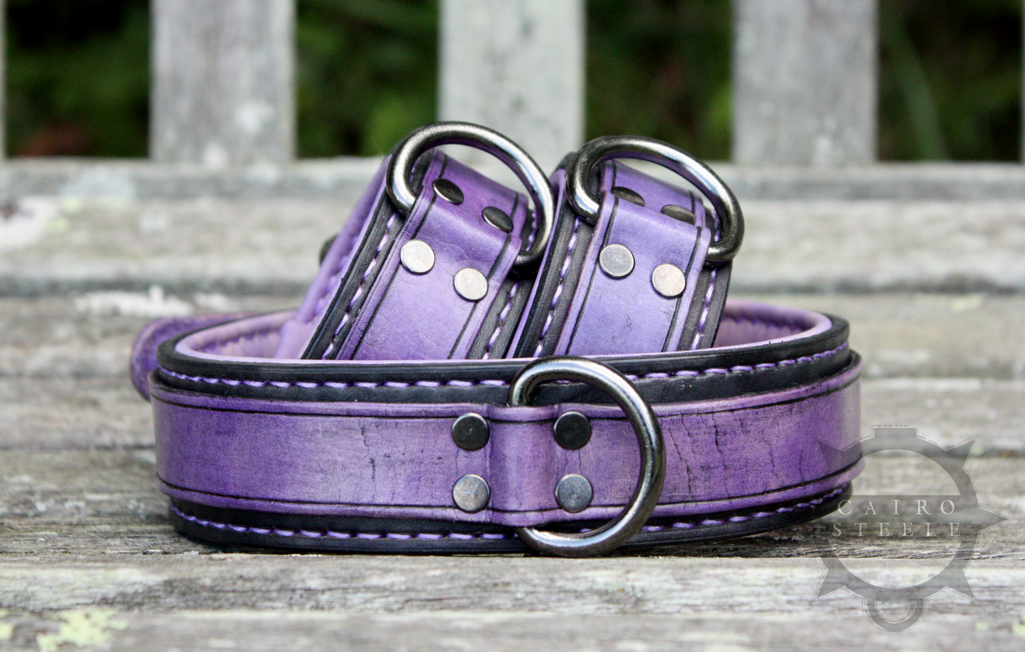 Lilac & Black Collar & Cuff Set [2024]