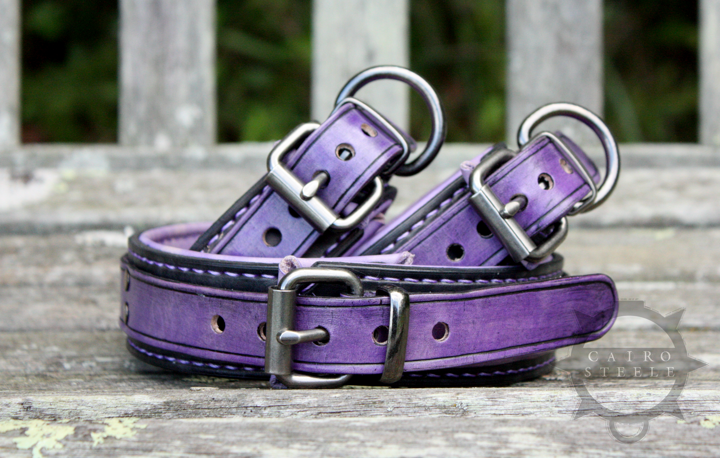Lilac & Black Collar & Cuff Set [2024]