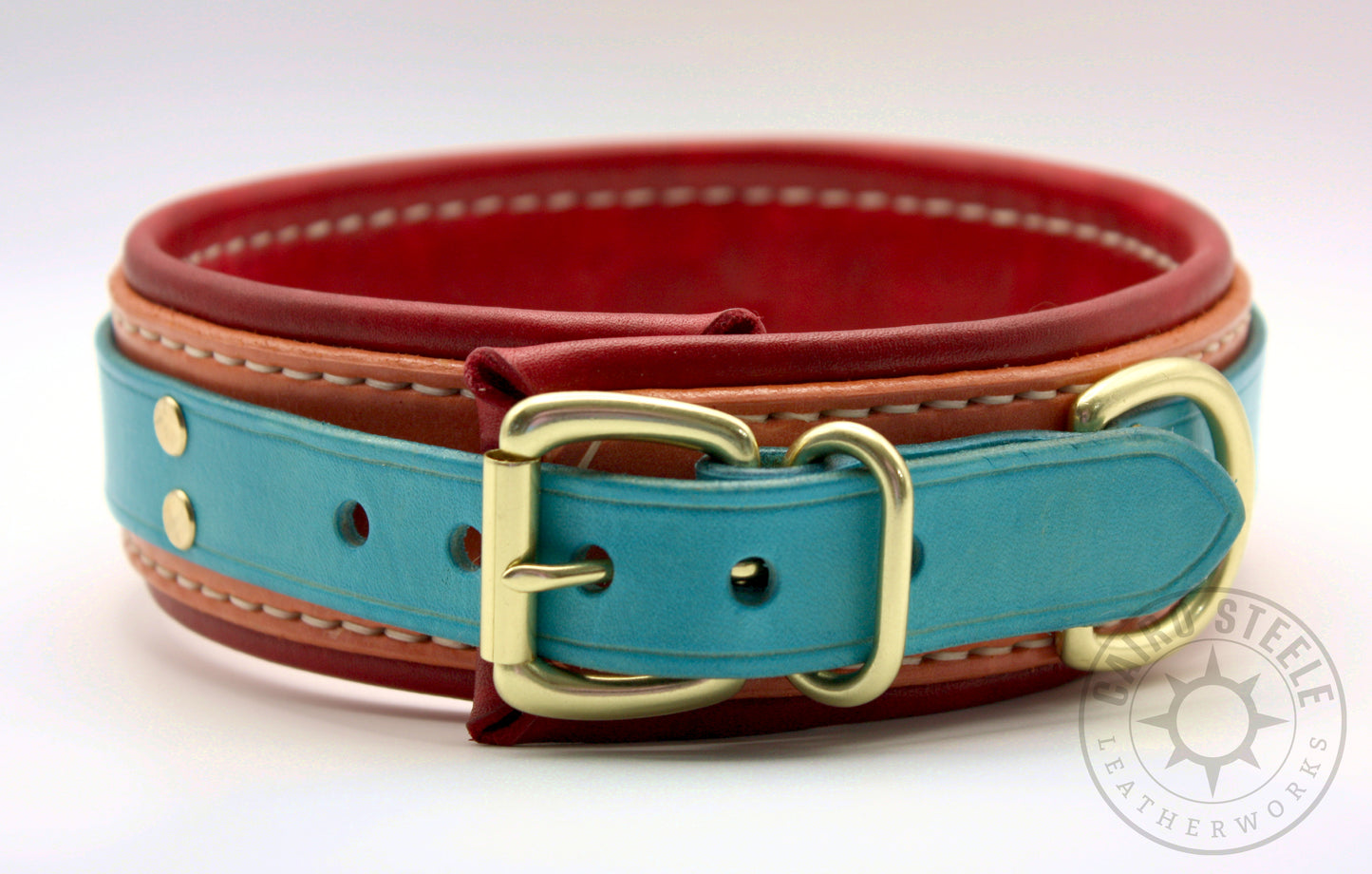 Turquoise & Coral Collar